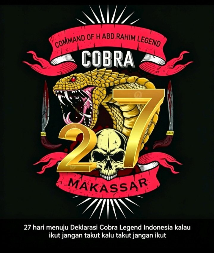 27 Hari Lagi, Cobra Legend Indonesia Siap Gelar Deklarasi Akbar di Makassar