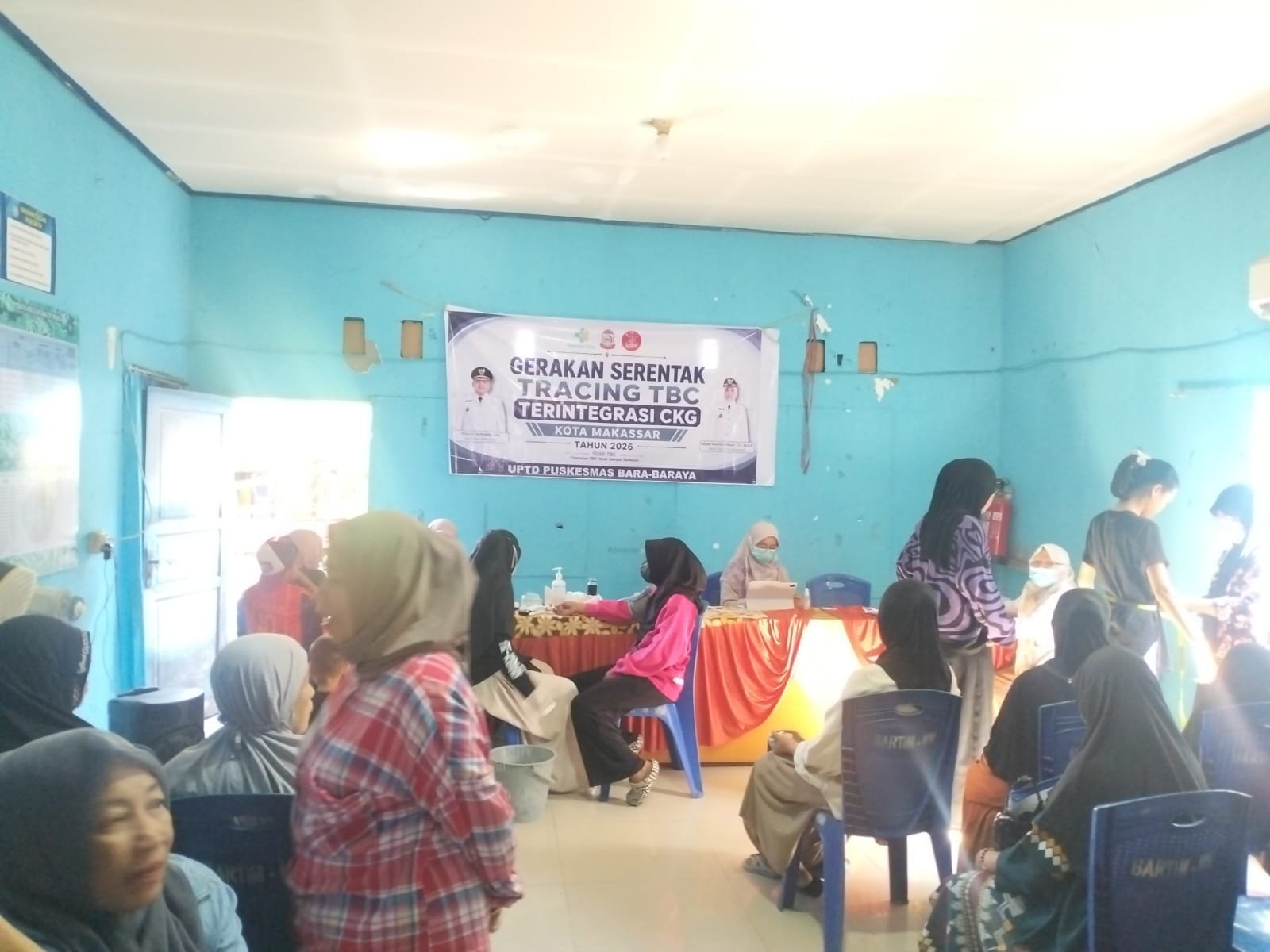 Gerakan Serentak Tracing TBC Terintegrasi CKG di Gelar Di kantor Lurah Bara-Baraya Timur Dan di UPTD Puskesmas Bara-Baraya