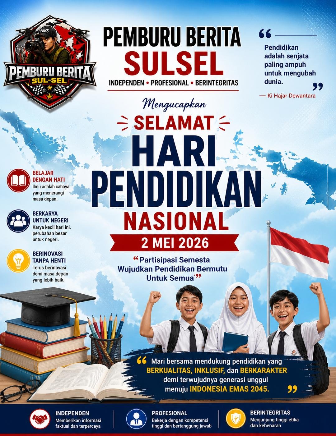 Semarak Hari Pendidikan Nasional 2026, Kepala Sekolah Tekankan Kolaborasi Wujudkan Pendidikan Bermutu