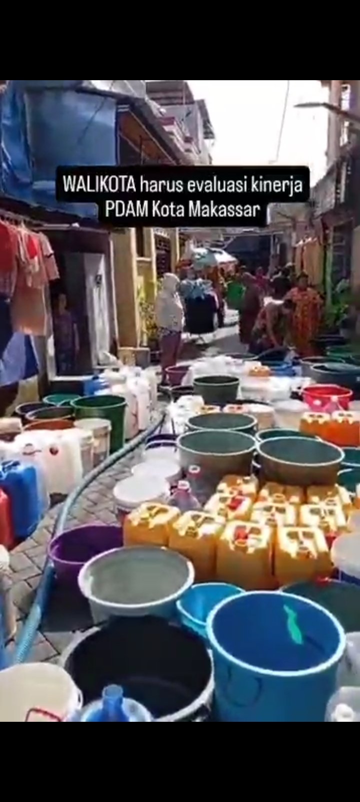 Krisis Air Melanda Permukiman Warga di Makassar