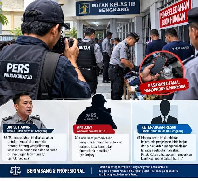 Wartawan Mengaku Dilarang Meliput Penggeledahan Rutan Sengkang, Pihak Rutan Diminta Beri Klarifikasi