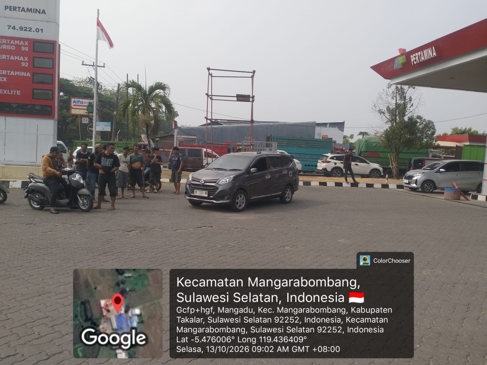 Diduga Ribut Soal Pengisian BBM Bersubsidi Pakai Jeriken, Pria di SPBU Tepo’ Takalar Diamankan Petugas