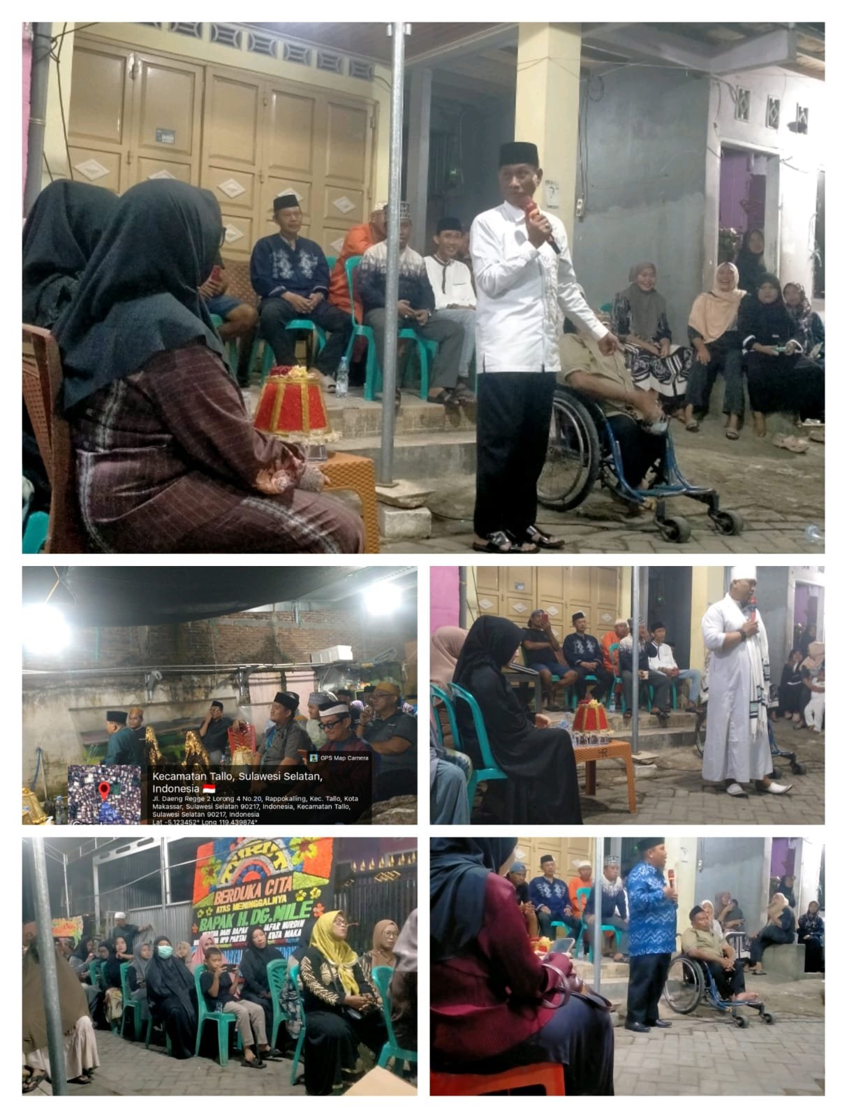 Tokoh Ulama dan Anggota DPRD Kota Makassar Hadiri Tausiah Malam Pertama di Kediaman Almarhum H. DG Mile, Suasana Haru Selimuti Kediaman